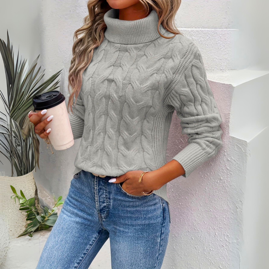 Milla | Lämmin neulottu naisten turtleneck-pusero