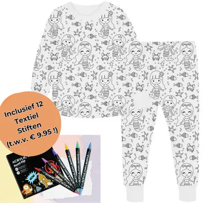 4Pikkuruinen | Inkleurbare lasten pyjama