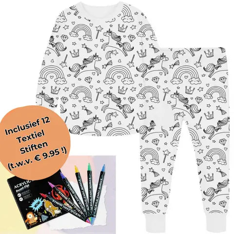 4Pikkuruinen | Inkleurbare lasten pyjama