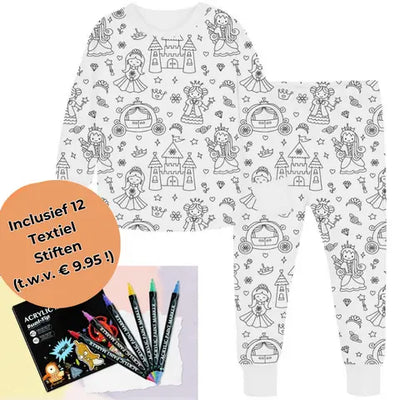 4Pikkuruinen | Inkleurbare lasten pyjama