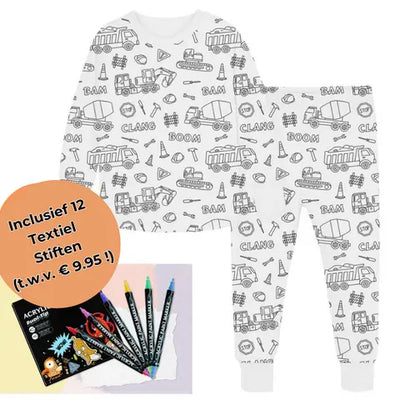 4Pikkuruinen | Inkleurbare lasten pyjama