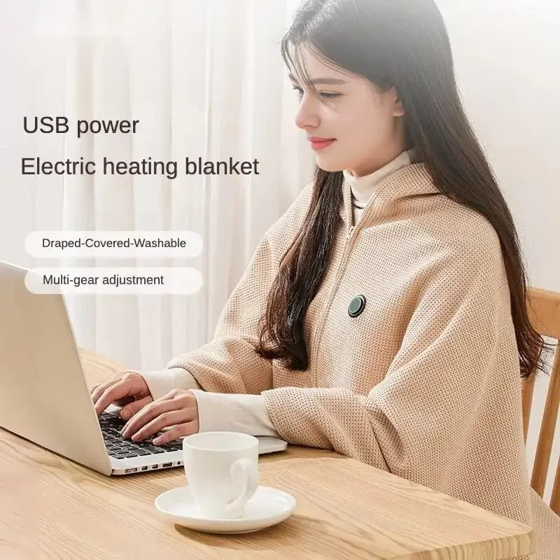 Alex | Lämmitetty USB-peitto huivi Shawl