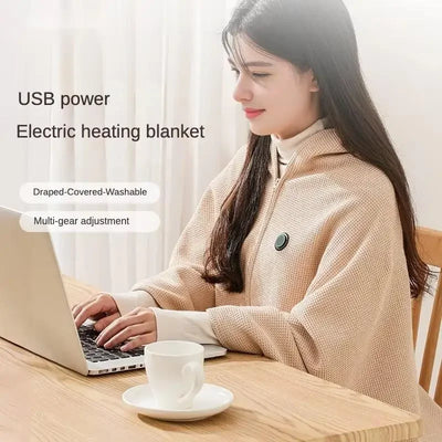 Alex | Lämmitetty USB-peitto huivi Shawl
