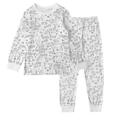 4Pikkuruinen | Inkleurbare lasten pyjama