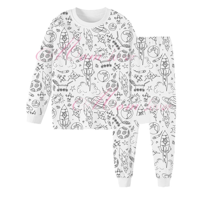 4Pikkuruinen | Inkleurbare lasten pyjama