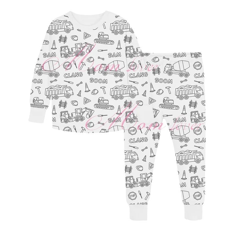 4Pikkuruinen | Inkleurbare lasten pyjama