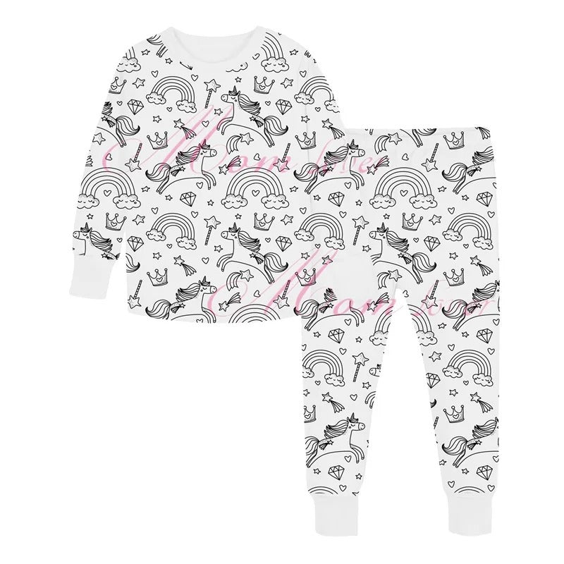 4Pikkuruinen | Inkleurbare lasten pyjama